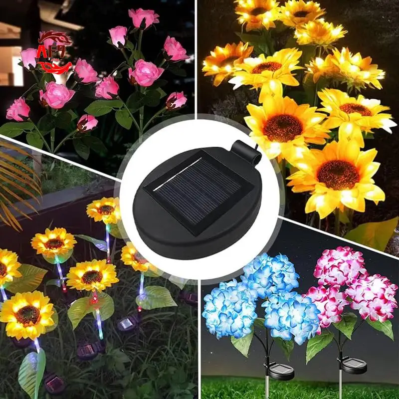 

AF90-4PCS Solar Lantern Top LED Panel Lantern Lid Lights Replacement For Outdoor Flower DIY Solar Flower Lights Garden Patio
