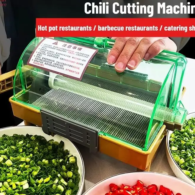 Mini Commercial Vegetable Cutter for Scallions Chives Garlic Scapes - Kitchen Chopping Tool for Efficient Millet And Peppers Dic