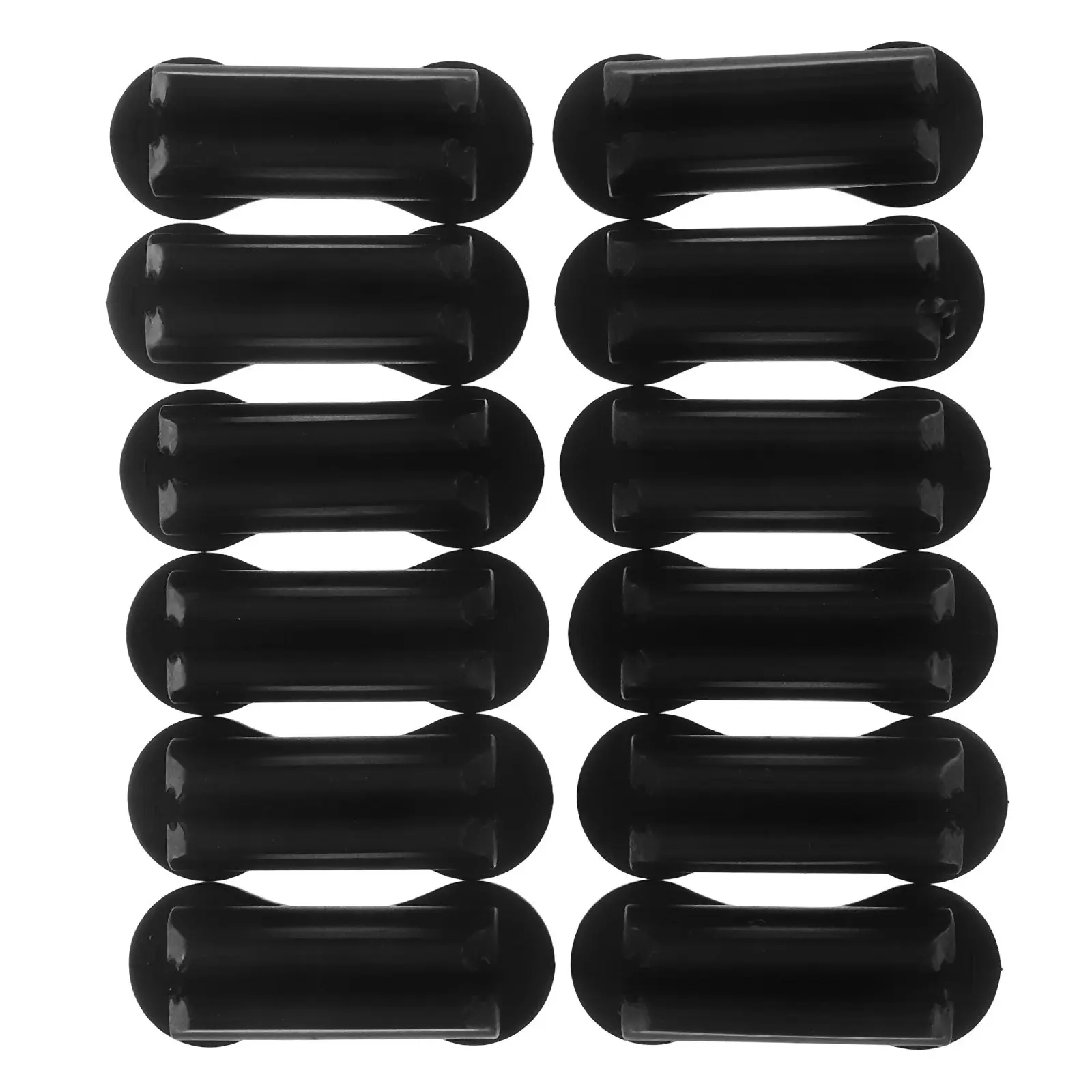 12Pcs Silicone Pencil Holder Desk Organizer Multi-Functional Pen Marker Stand Adhesive for Office School Home Marker Organizer