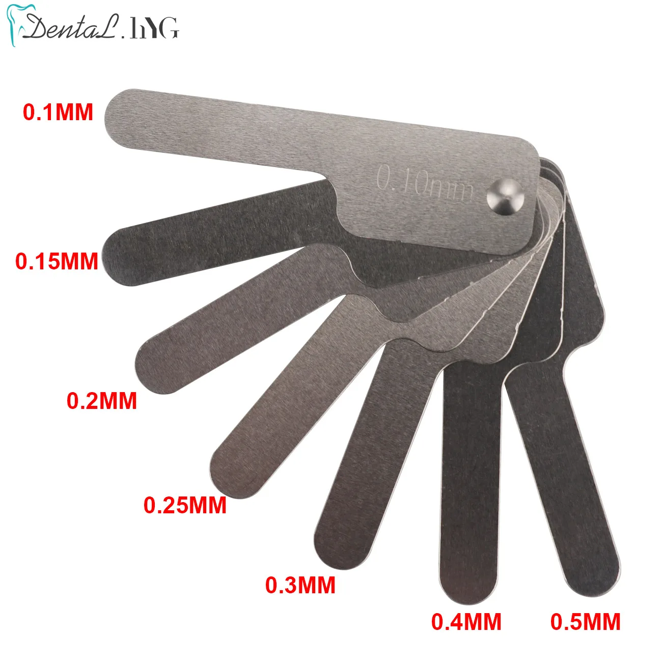 Dental Interproximal Reduction Gauge Ruler Tooth Gap Measure Reciprocating IPR System Stainless Steel Material Dentistry