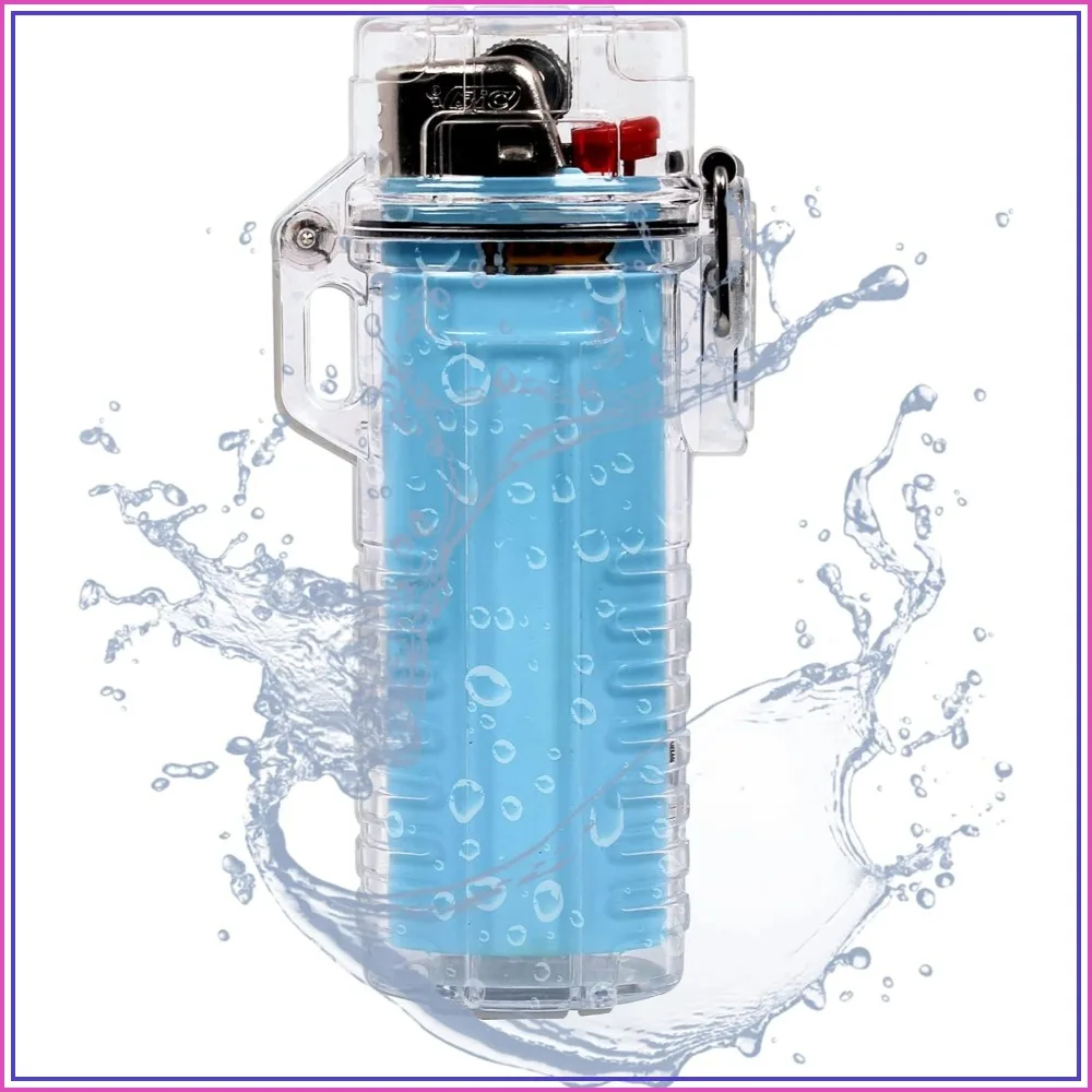Waterproof Lighter Case Cover Holder for BIC Lighters, Outdoor Survival Multipurpose Seal Lighter Pouch