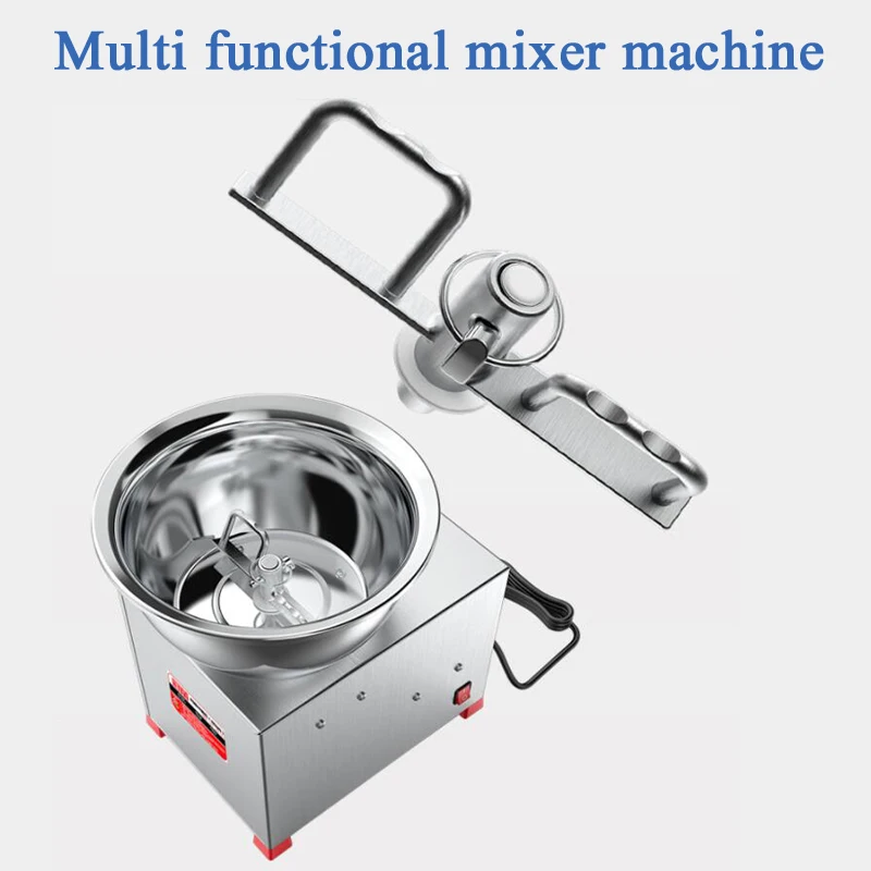 Flour Mixers Home Pizza Wake Up Dough Mixer Stainless Steel Basin Bread Kneading Machine Food Pasta Stirring Maker