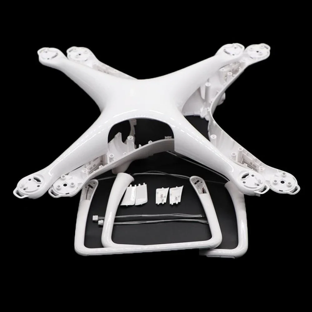 In Stock Drone Replacement For Phantom 4 Body Shell/Landing Gear Legs Upper Bottom Cover Repair Part