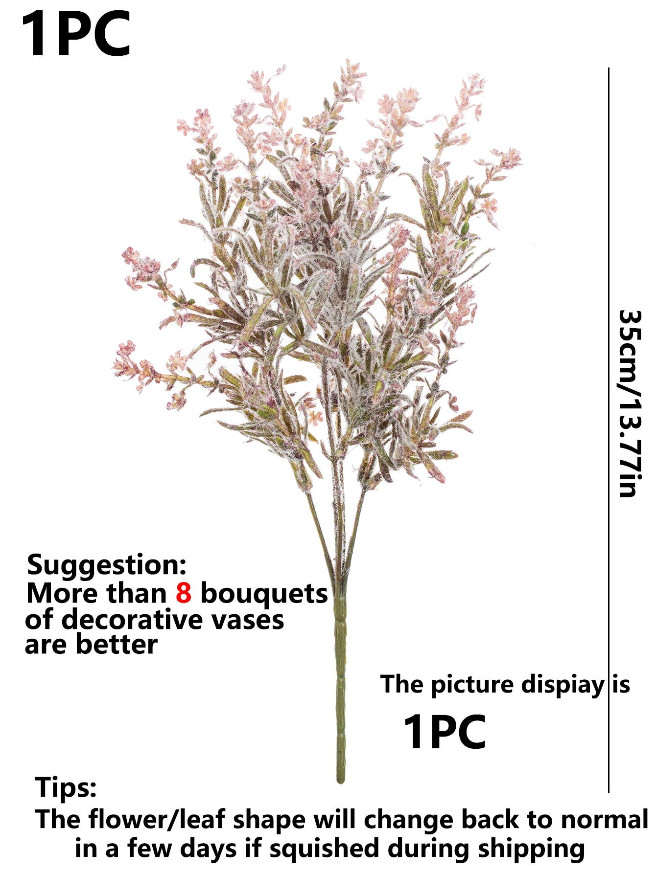 Künstliche Blumen Pflanzen Plüsch-Lavendelsträuße Heimvasen Gärten DIY-Geschenke Blumengirlanden-Materialien Hochzeits-Brautsträuße – Detail 19