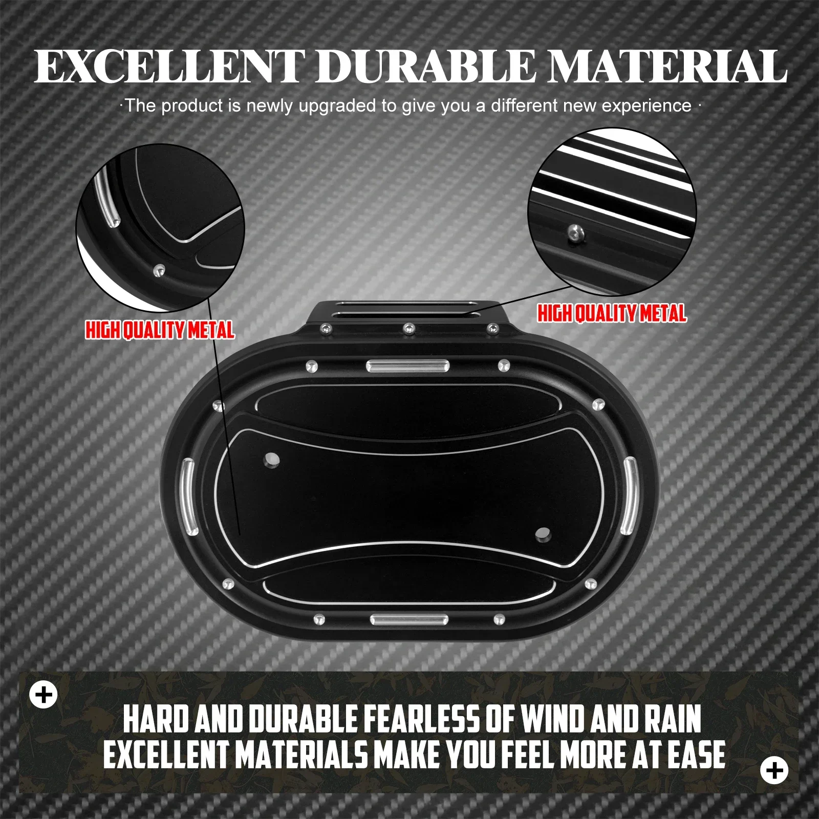 غطاء صندوق الهواء للدراجات النارية غطاء الكسوة البيضاوي لمرشح الهواء لدراجة Harley Softail Breakout FLFB FXBRS 18-Up Touring Street Glide M8 114 17-Up