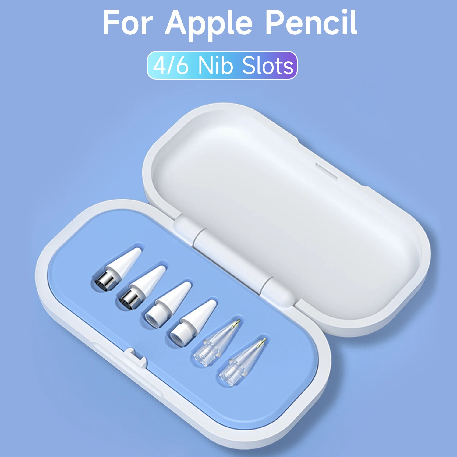 Pencil Tips Storage Box for Apple Pencil Anti-scratch Magnetic Protective Case Covers for Ipencil Stylus Pen Nibs Organizer Box