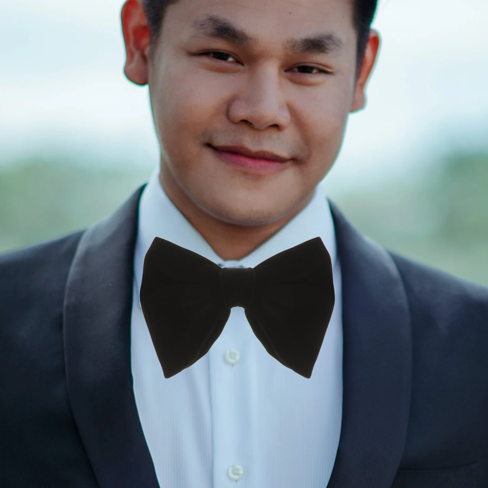 蝶ネクタイカフスセット男性用ハンカチスーツメンズリンクネクタイセルフエレガントな襟花婿