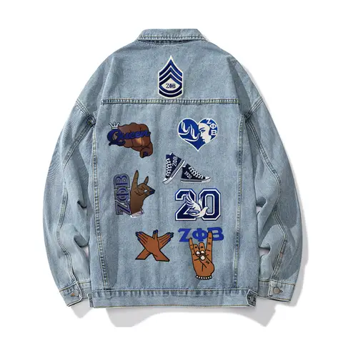 Embroidered Stock Zeta Phi Beta Sorority Iron Patch, J-16, Dove, Z-phi Soo SWEET, 1920 Soror, Jacket for ZETA Ladies