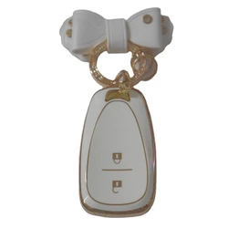 Bow Keychain Car Key Case Cover for Chevrolet Onix Equino Orlando Cruze Spark Sonic Camaro Volt Bolt Trax Malibu Blazer Traverse