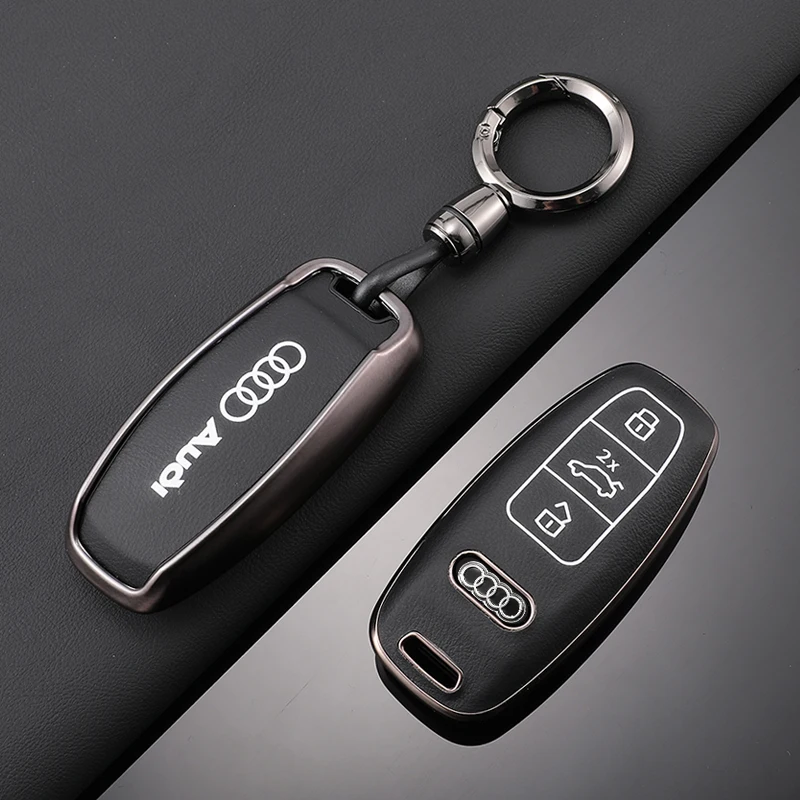 Soft TPU Car Remote Key Case Cover Keyless Protection Shell Fob for Audi A3 A4 B9 A6 A7 4K A8 E-tron Q5 Q8 C8 D5 SQ8 Accessories