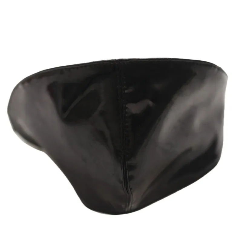 Maschera per Occhi in Pelle con Specchio Bifacciale, Design Liscio, Accessorio Moda per Outfit, Oggetto Decorativo Intimo per Feste e Cosplay