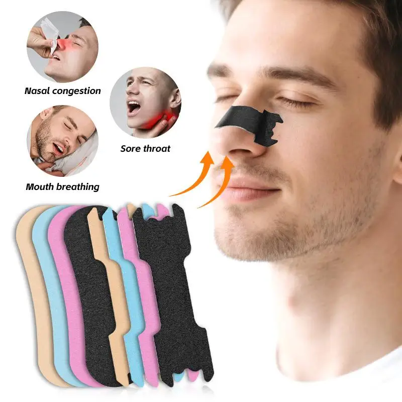 30Pcs Better Sleep Anti-Snoring Nasal Strip Breathing Correction Physical Expansion Patch Nose Strips No Block Easy Breathe