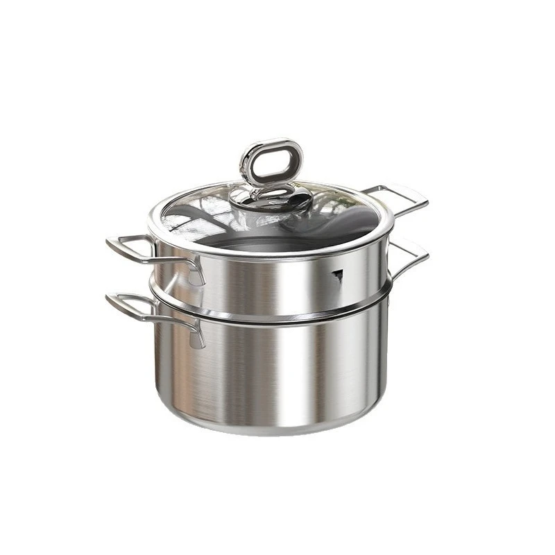 

4th generation real titanium 0 coated steamer non-stick pan 316L food grade