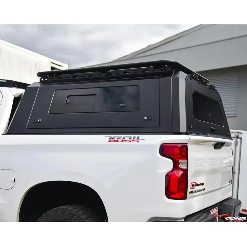 

Sports Rear Trunk Cover For Chevrolet Colorado Truck Camper Canopy Waterproof Steel Canopy Hardtop