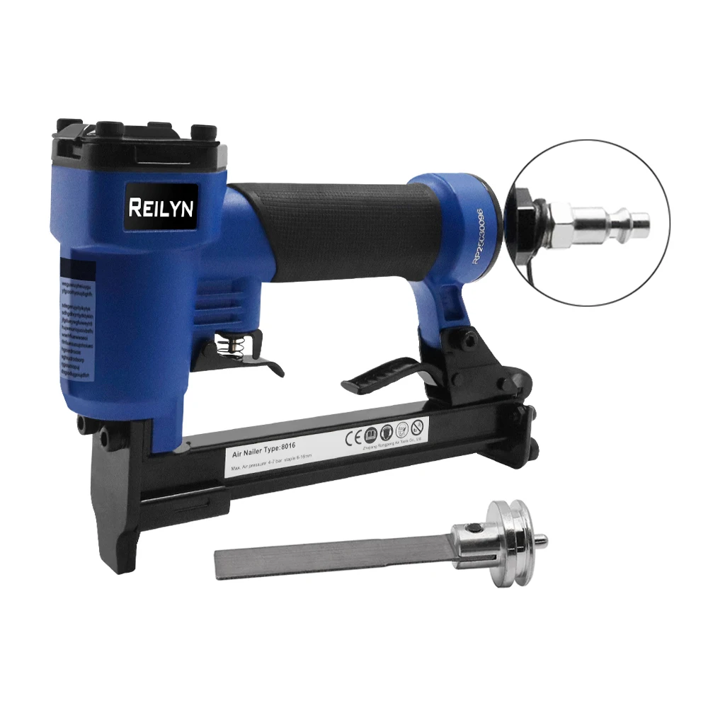 21Ga Air Crown Stapler 8016 Pneumatic Upholstery Nailer