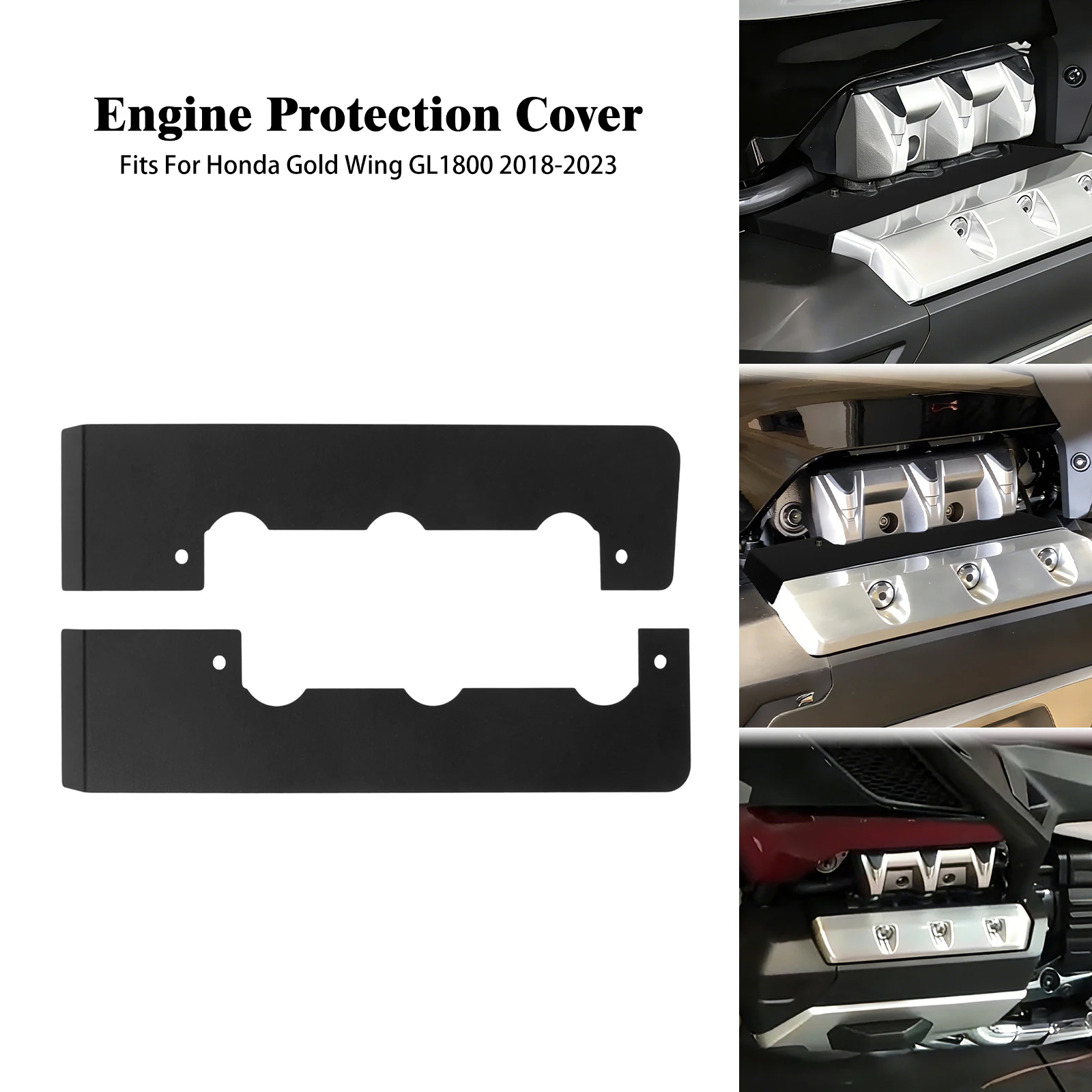 

Motorcycle Engine Cylinder Head Protection Cover Metal Decorative For Honda Gold Wing GL1800 2018-2022 2023 Engine Guard Cover