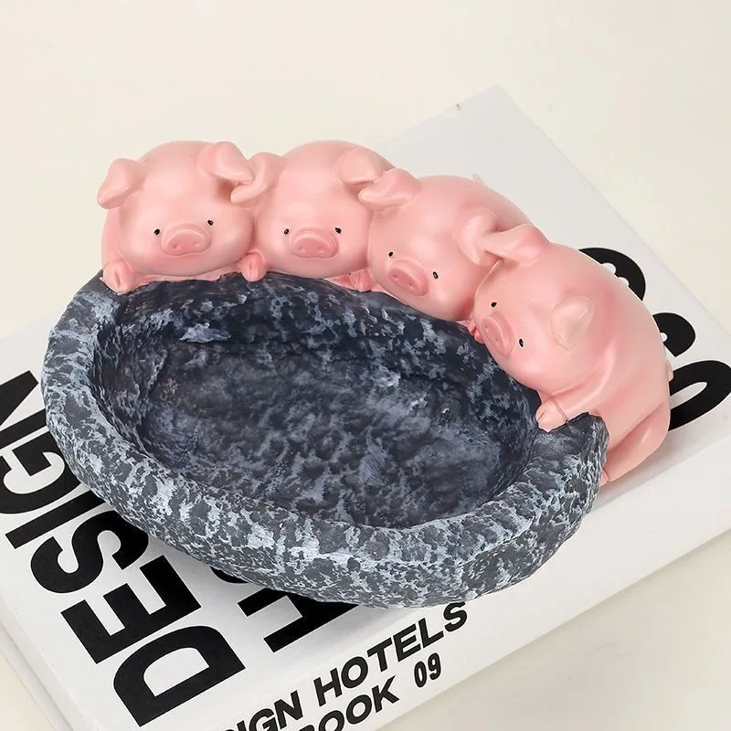 Cartoon Pig Shaped Soup Bowls Sushi Plates Cute Pig Snake Cake Ice Cream Bowls