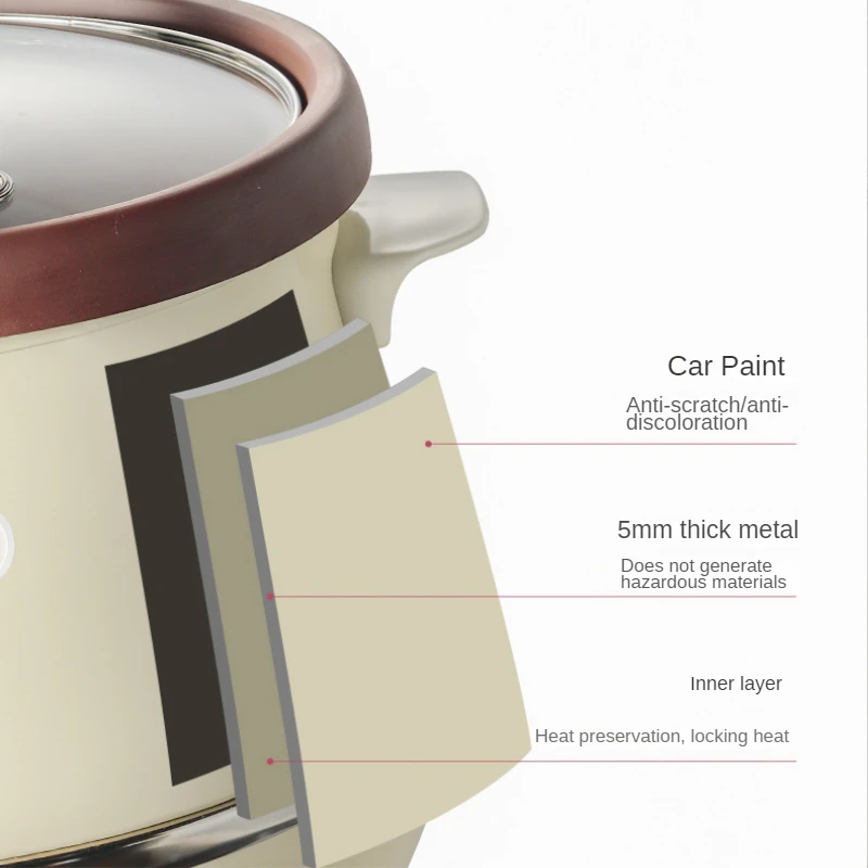 الأرجواني الطين وعاء الكهربائية مطهي الحساء التلقائي كونجي الطبخ موعد توقيت