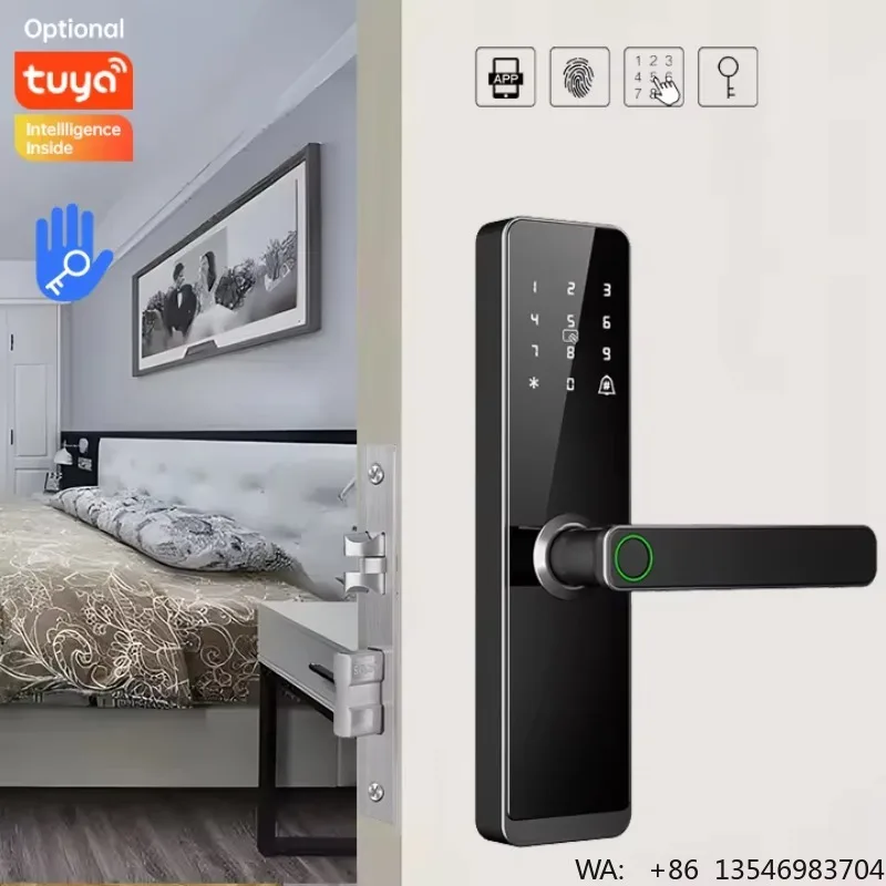 serratura-digitale-intelligente-oem-con-cilindro-tuya-wifi-bt-password-senza-chiave-in-alluminio-biometrica-per-sicurezza-domestica