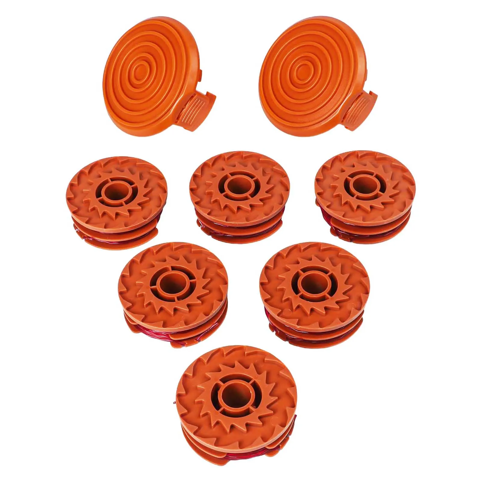 16ft 16ft Spools Orange Color Perfect Fit Reliable Performance 0.065 Inch Line Complete Protection For Lawn Care