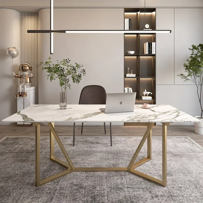 Metallfußhalterung, leichte Luxus-Tischbeine aus Edelstahl, Steinplatte, Marmor, Schmiedeeisen, individueller Esstisch, Teetisch, Schreibtischfuß