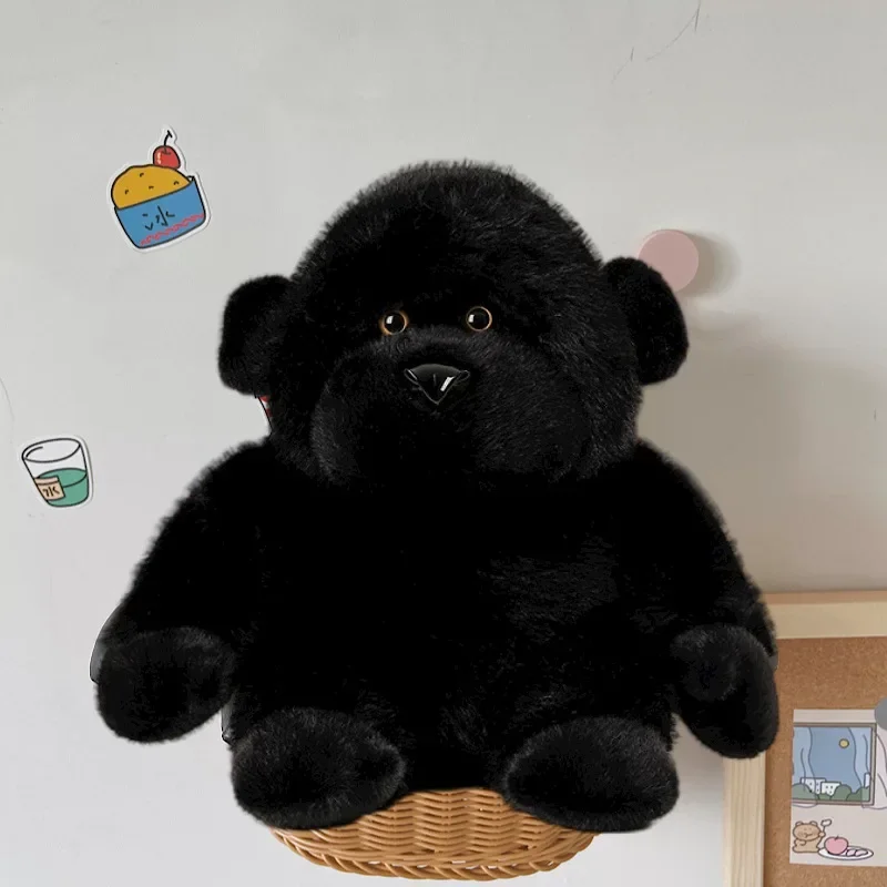 2025 Valentine's Day Gorilla Battle Plush Toy Simulation Doll Cute Black Diamond Couple Gift Doll Birthday