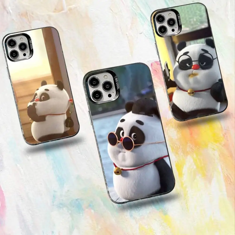 

Funny Fubao Panda Phone Case For iPhone 16,15,14,13,12,11,Mini,Pro,SE,MAX White Matte Shockproof Cover