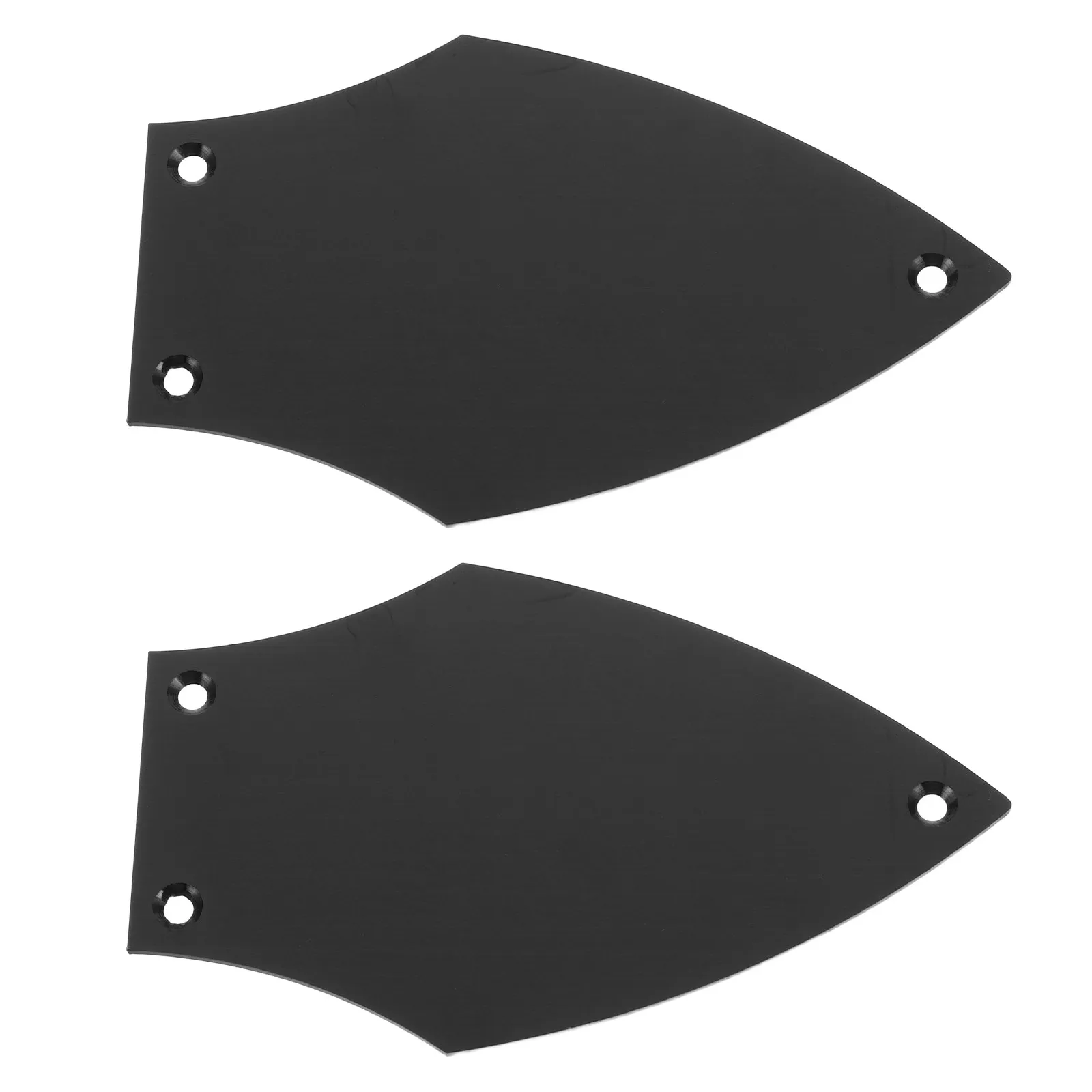 2pcs Bass Guitar Truss Rod Cover Plate – Gold Aluminum Alloy Neck Protection Shield for Tuning Stability
