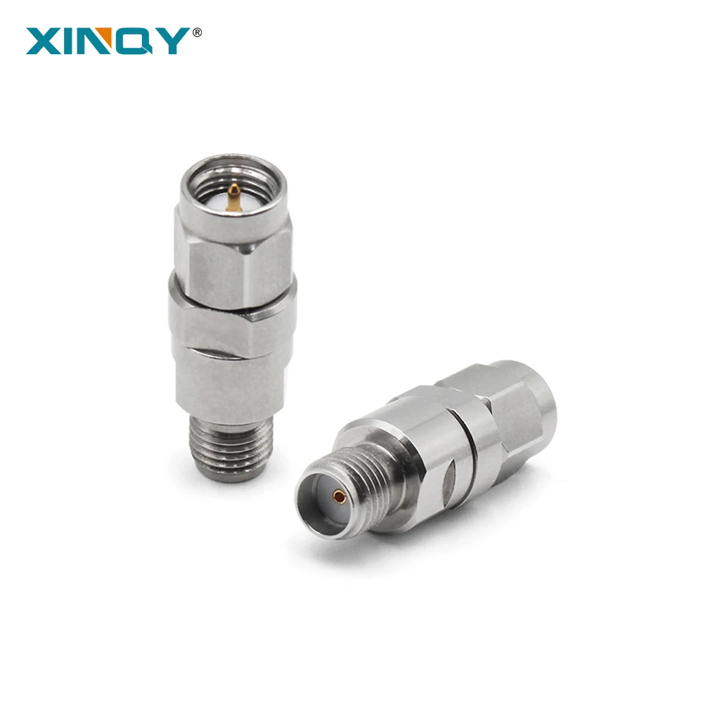 

XINQY 18GHz SMA Male to SMA Female Adaptor SMA-JK Type Straight Connector DC-18GHz Stainless Steel RF Coaxial Adapter