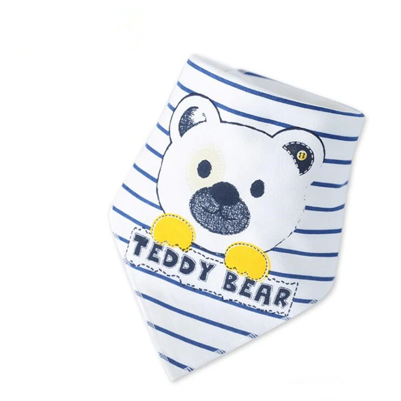 High Absorbent Baby Bibs Cotton Cortoon Baby Bandana Bibs Burp Cloth for Infant Boys Girls Toddler Drool Bibs Meal Collar Apron