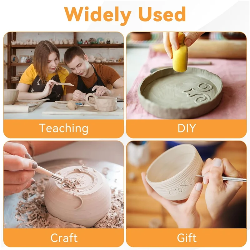 

Набор для обучения керамике HRBAJ-20 шт., с скалками, буксирными грязевыми палочками для обучения керамике, инструментами для скульптуры и лен премиум-класса