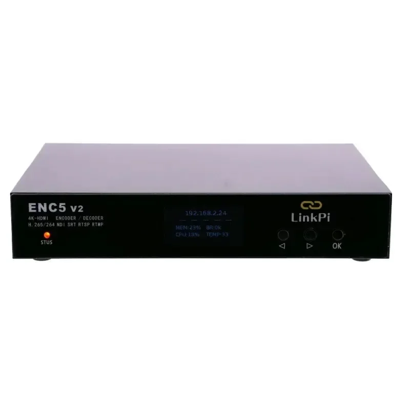 2026 LinkPi ENC5-V2 5-Channel 4K Encoder Video Decoder SRT NDI RTMP Live Streaming Device