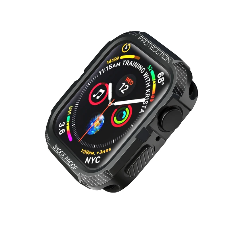 Case For Apple Watch 7/6/SE/5/4/3/2/1 45mm 41mm 42mm 38mm Cases Soft TPU Shockproof Protector Bumper for apple watch 40mm 44mm
