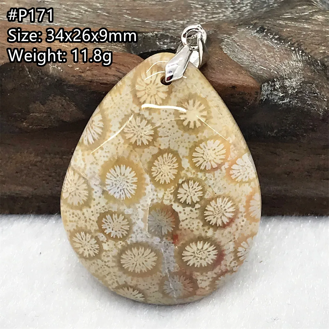 Natural White Chrysanthemum Precious Coral Necklace Pendant Jewelry For Women Men Love Gift Crystal Silver Beads Stone AAAAA