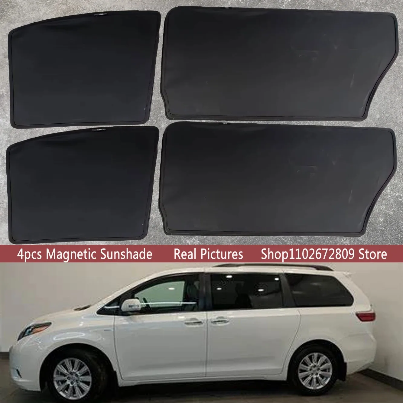 

Магнитные солнцезащитные шторки на лобовое стекло для Toyota Sienna XL30 2011-2020 (2019) – Аксессуары
