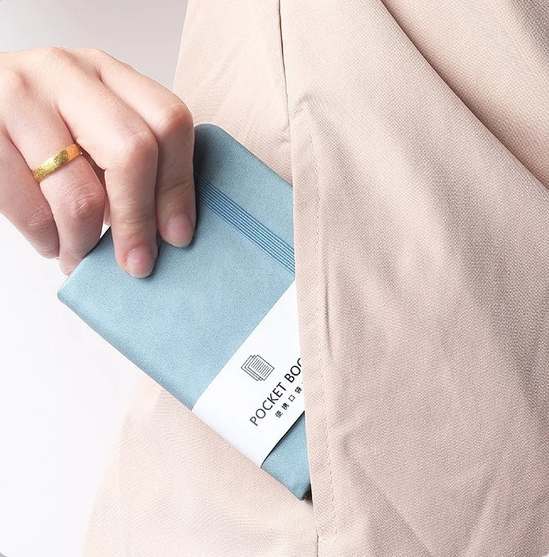 Portable 100 Pocket Pocket Elastic Handbook To Notebook Do Band Sheets Notebook Mini Student Agenda Simple Memo Notepad