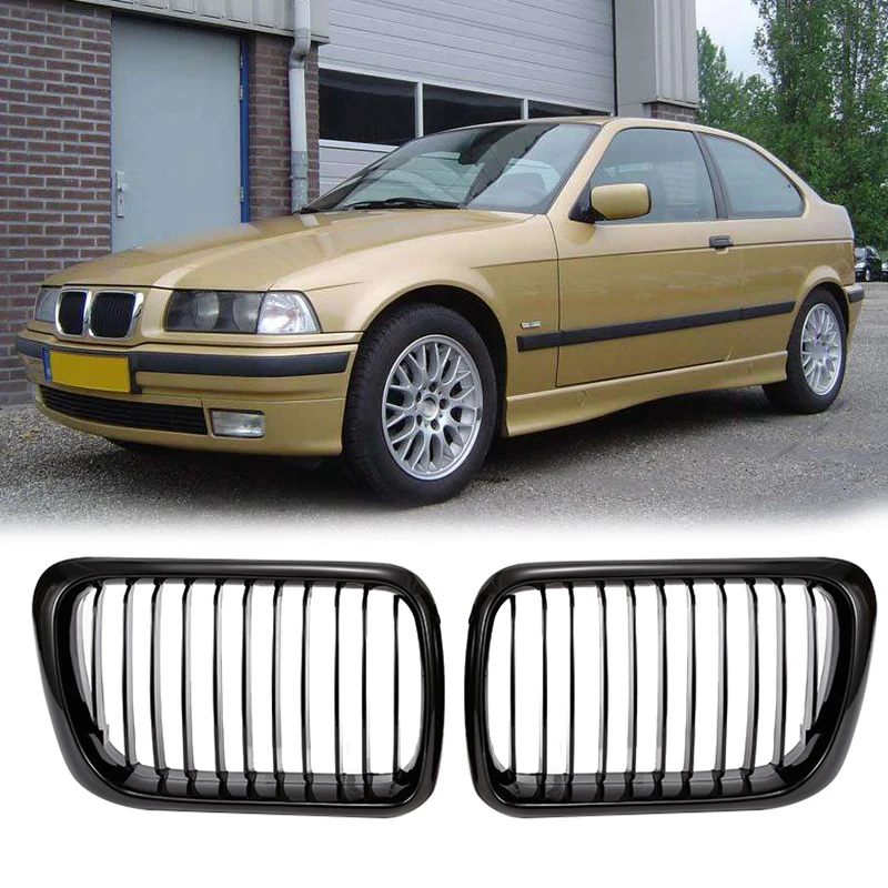 Car Front Bumper Grill Racing Grills Glossy Black For E36 318i 320i 325i 328i 1997-1998 Car Styling