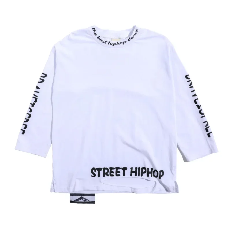 Vêtements de costume de danse jazz pour enfants, pantalons décontractés pour filles et garçons, vêtements hip hop cool, pull haut, veste de poche, sweat-shirt de course