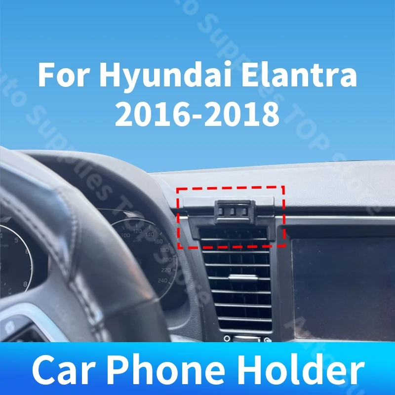 

For Hyundai Elantra 2016-2018 Car Cell Phone Holder Special Fixed Bracket Wireless Charger For Car Auto Interior Accessories