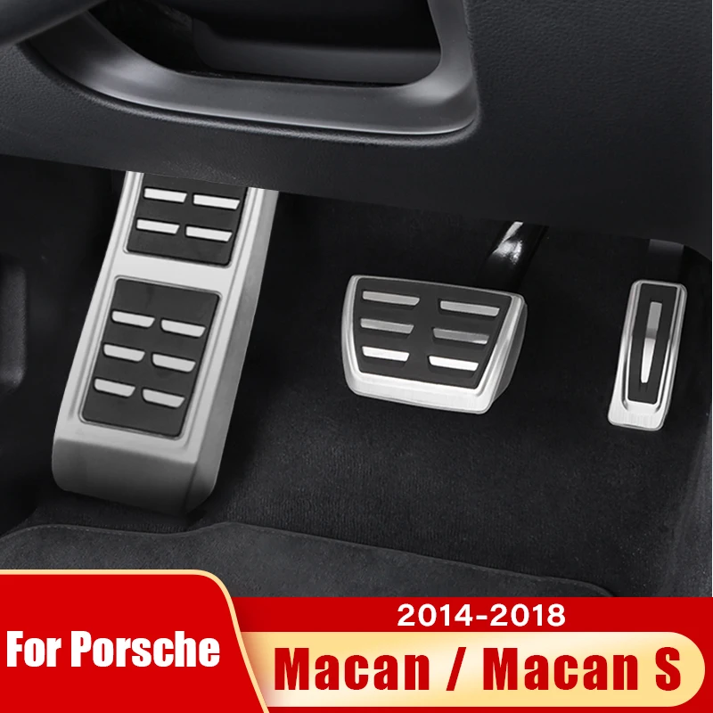 Für Porsche Macan / Macan S 2014 - 2018 2019 2020 2021 2022 2023 2024 Auto Gaspedal Bremse Fußstütze Pedale Abdeckung Zubehör