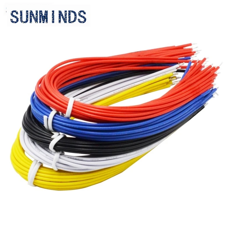 Double-headed tinned wire 20CM / 5 colors of each 20 a total of 100