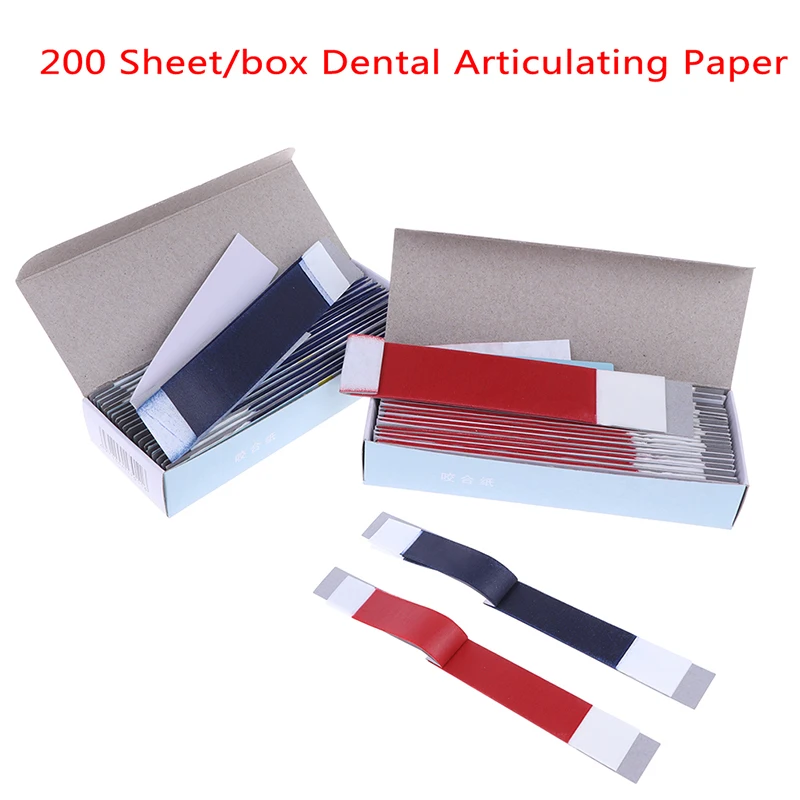 200Sheets Dental Articulating Paper Strips Dental Lab Products Teeth Care Strips.