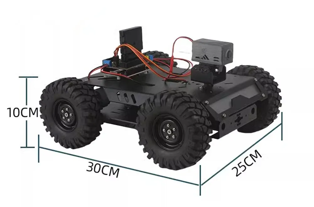 4WD RC Tank Wireless VIdeo Remote Control Motor Trolley Support 4G Robot Car for C++ Robot DIY Kit Vscode Programmable Robot Car