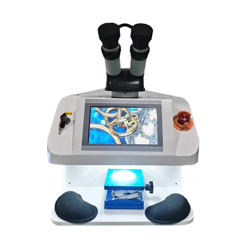 ジュエリーハードウェアアクセサリーポータブルデスクトップパルススポット溶接機工業用 Yag レーザー新モデル