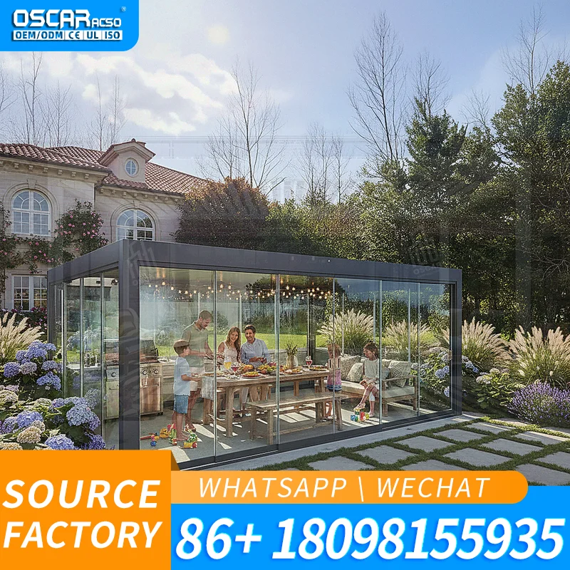 HighPerformance Solar Pergola Photovoltaic Power Distribution System Customizable in Color Shape 8 Sockets Outdoor Garden Patio