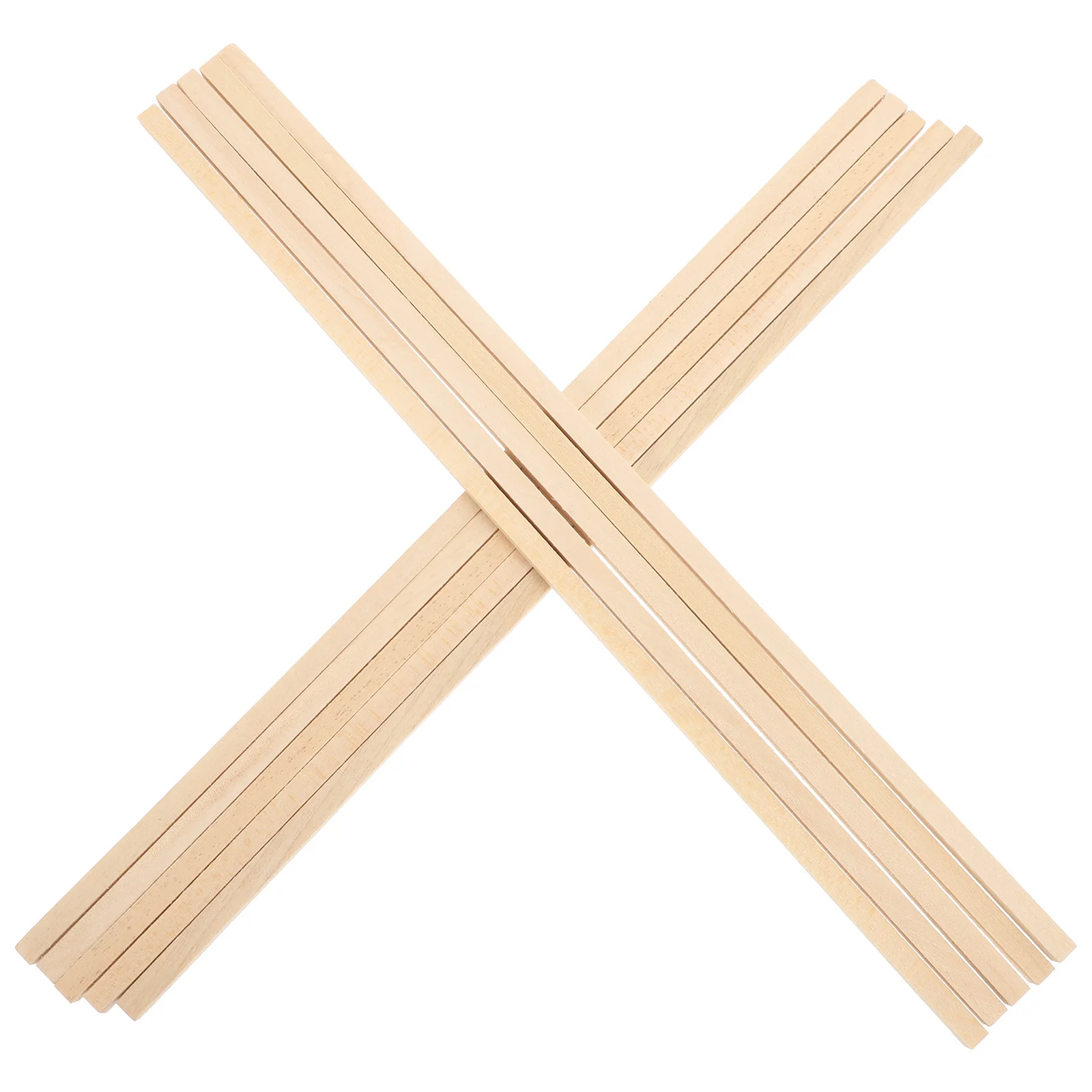 

60Pcs Wood Square Dowel Rods Unfinished Hardwood Craft Sticks 30.5x0.6cm DIY Wood Projects Painting Supplies Square Dowel Rods