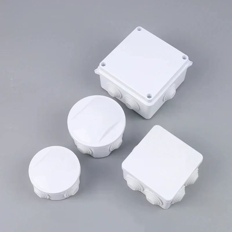 Accessory White Connection Cable Branch Diy Waterproof IP65 Power Case Junction Box Indoor Wire Shell Electric Control Boxes