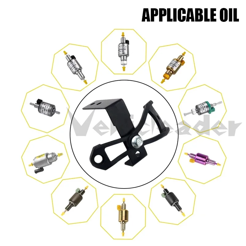 Chauffage de stationnement d\'air de voiture, pompe à mazout, support de support de marché rapide, chaux de pince, support de réduction de bruit,