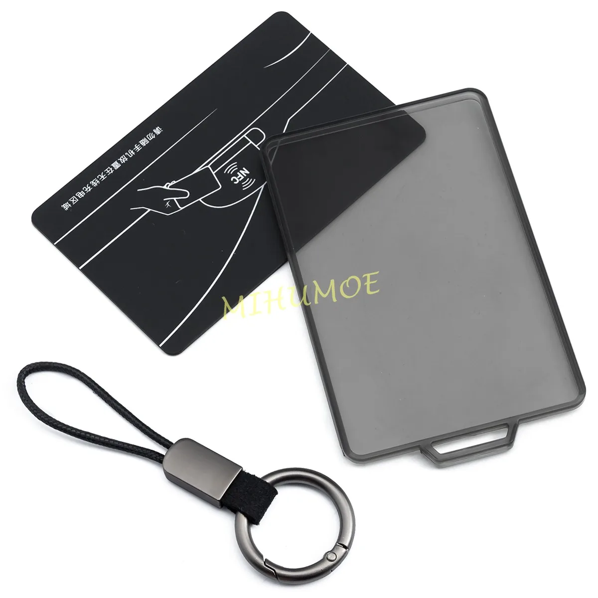 

Для Tesla Model 3Y 2018-2025 автомобильный брелок чехол-держатель кольцо брелок аксессуары черный прозрачный