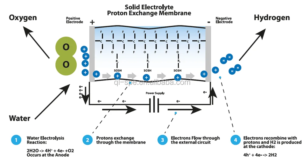 300ml/min SPE/PEM  Hydrogen electrolyzer cell